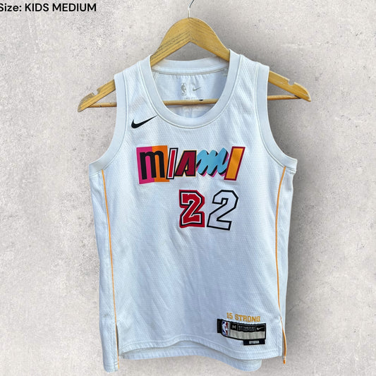 JIMMY BUTLER MIAMI HEAT NIKE CITY EDITION KIDS JERSEY