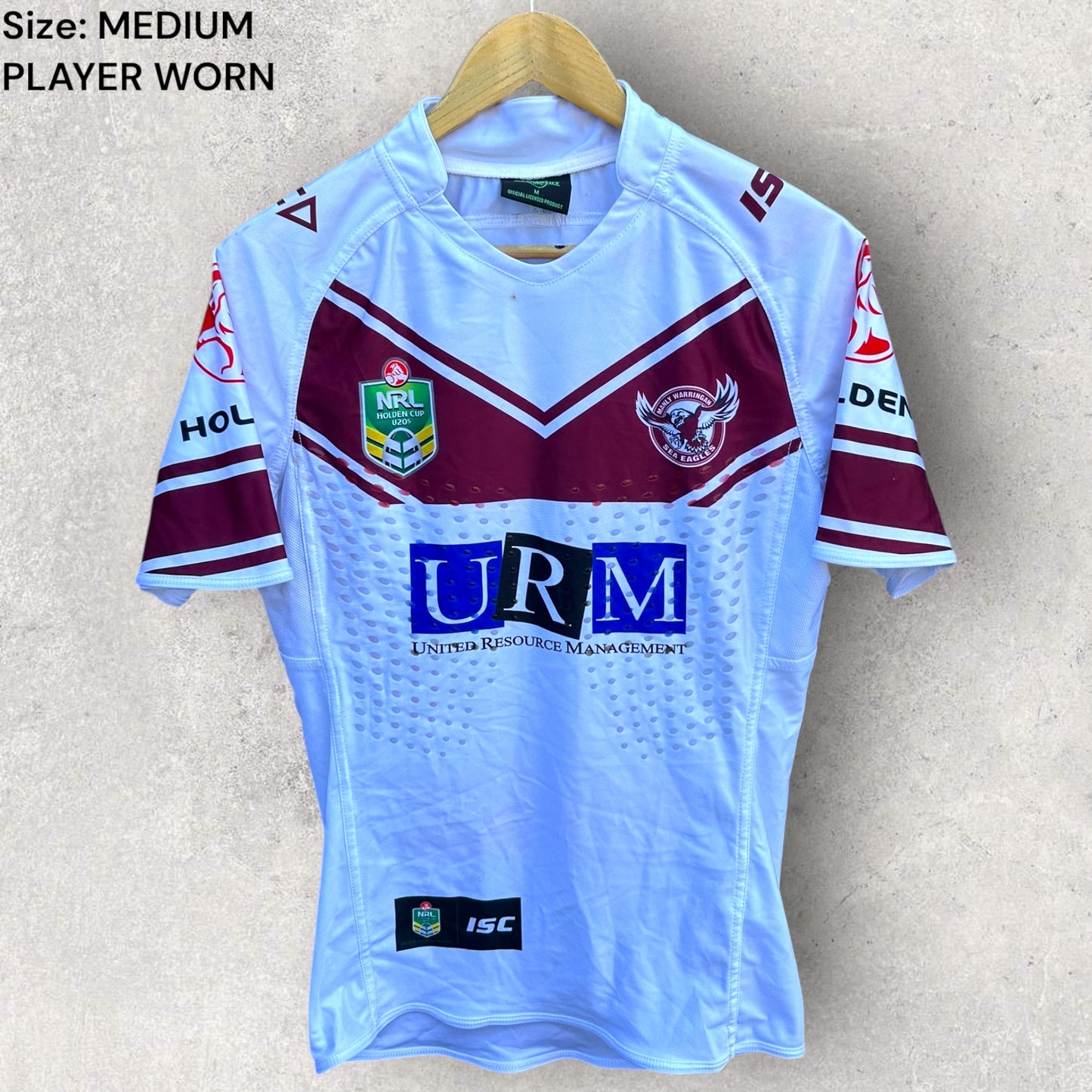 MANLY WARRINGAH SEA EAGLES HOLDEN CUP PLAYER ISSUED SPARE JERSEY