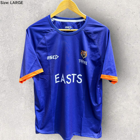 BRISBANE TIGERS ISC HOSTPLUS CUP RUGBY LEAGUE PURPLE TRAINING SHIRT