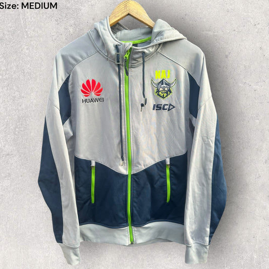 Canberra Raiders ISC Grey Full Zip NRL Jacket Staff Issued