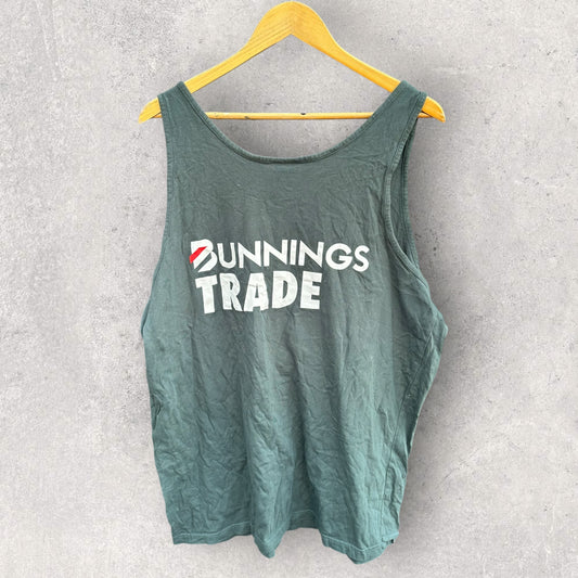BUNNINGS TRADE GREEN SINGLET