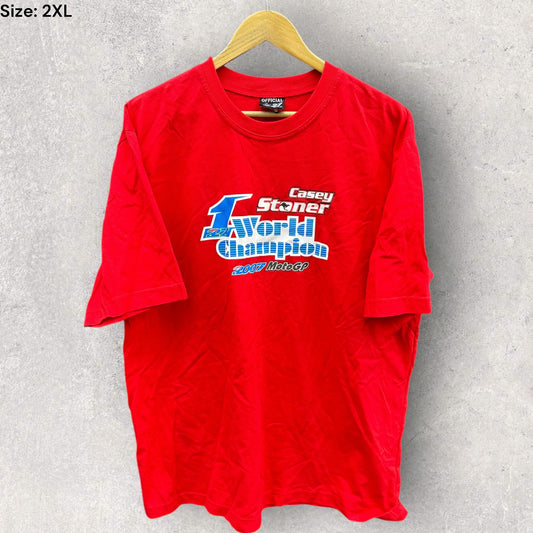 CASEY STONER 2007 MOTO GP WORLD CHAMPION SHIRT