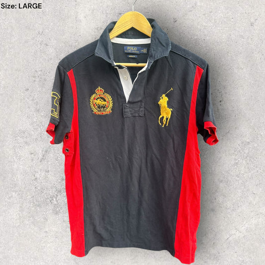 RALPH LAUREN POLO CHALLENGER NAVY BLUE BIG PONY SHIRT