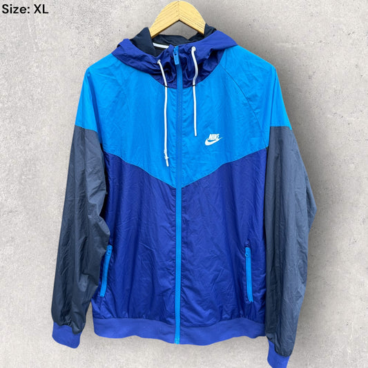 NIKE WINDRUNNER/WINDBREAKER BLUE HOODED JACKET