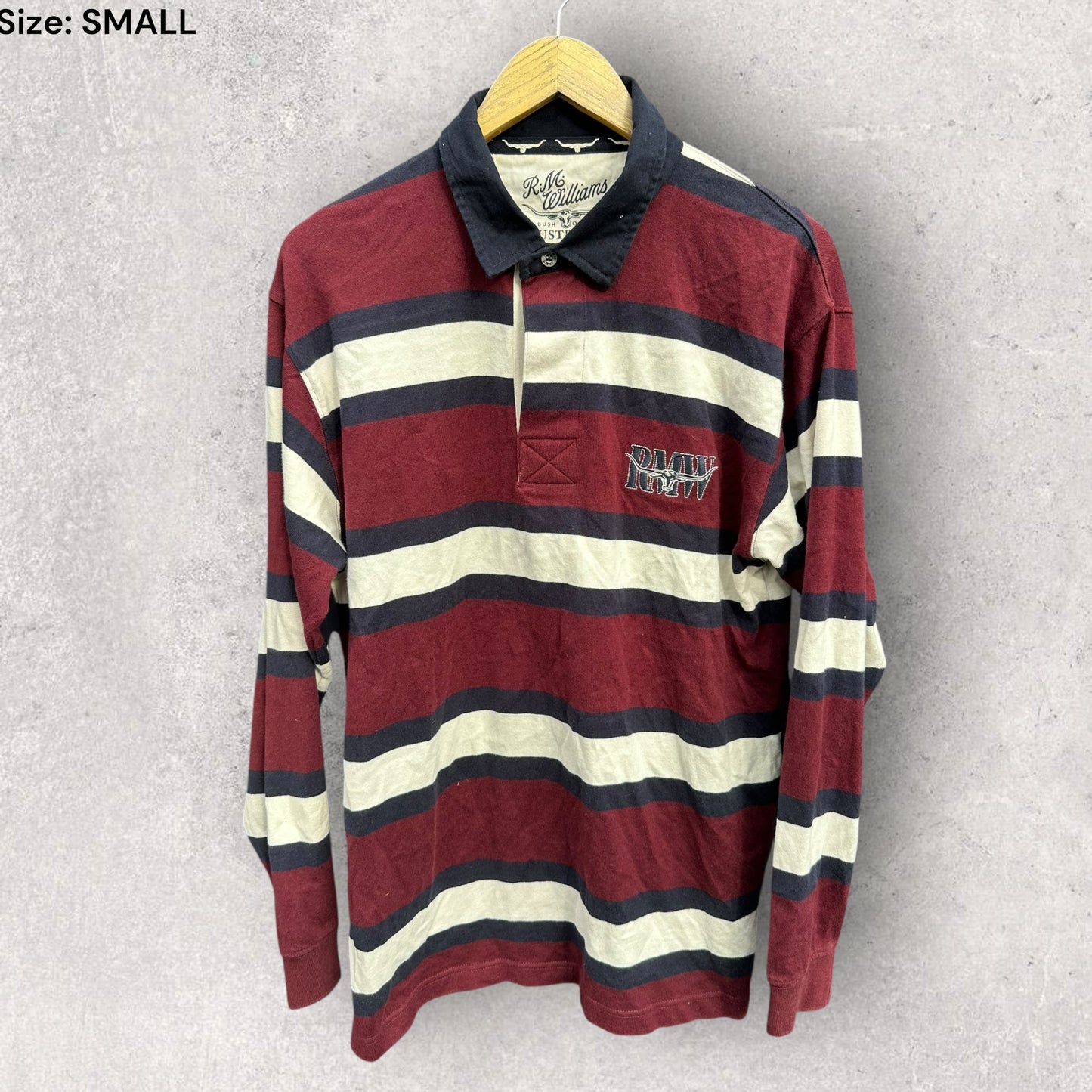 RM WILLIAMS MAROON LONG SLEEVE JERSEY