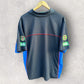 Newcastle Knights ISC Vintage QantasLink Blue Short Sleeve Polo Shirt