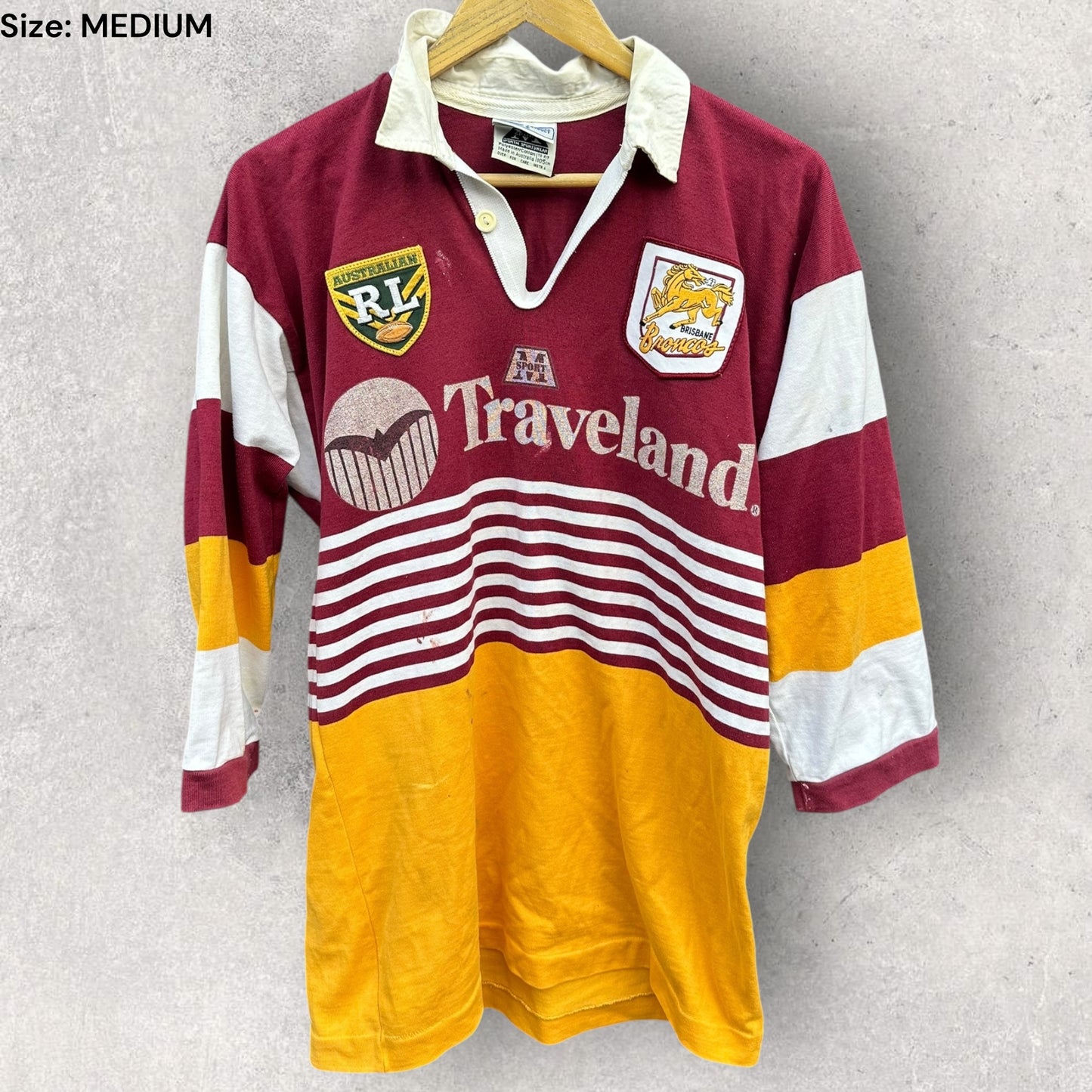BRISBANE BRONCOS 1995 ARL VINTAGE HOME JERSEY