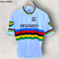 Santini Peugeot Cycling White Shirt Jersey