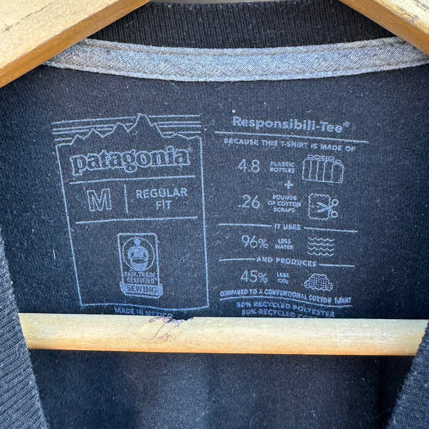 PATAGONIA BLACK SHORT SLEEVE SHIRT