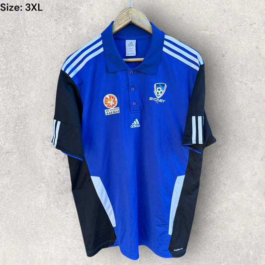 Sydney FC Adidas 2011 Blue Short Sleeve Polo Shirt