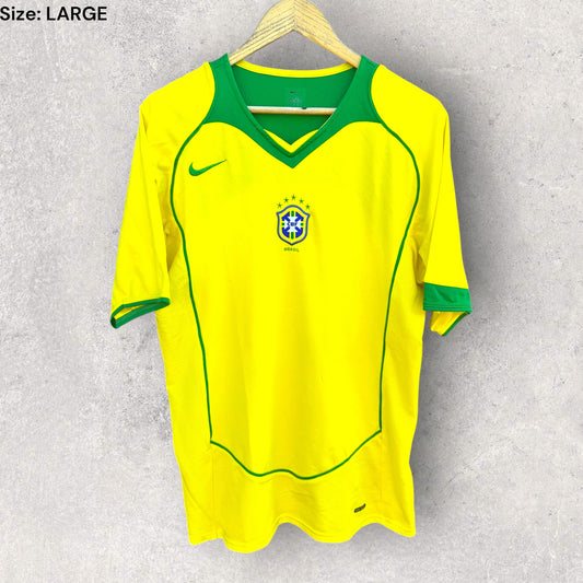 BRAZIL 2002 HOME NIKE VINTAGE FOOTBALL JERSEY