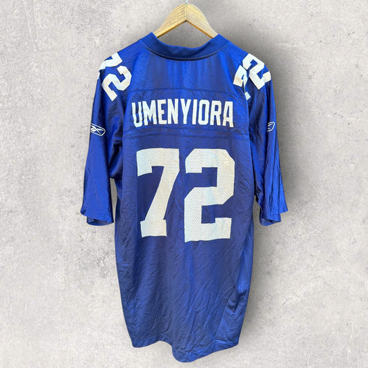 Osi Umenyiora New York Giants Reebok Vintage NFL Blue Jersey