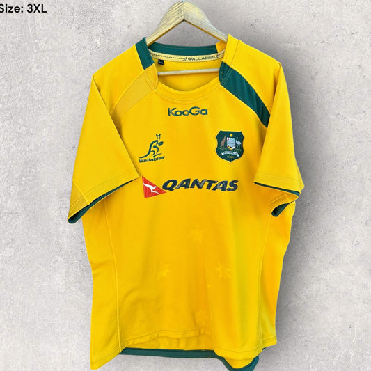 Maillot Rugby AUSTRALIE WALLABIES Extérieur Aborigène 2020-2021 - Vert