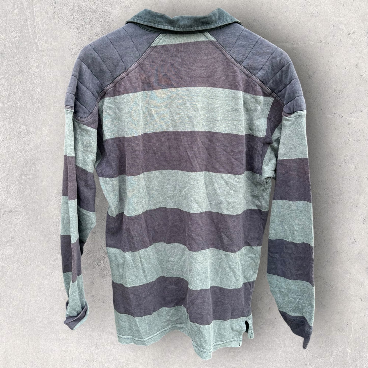 RM Williams 1998 Two Blues Long Sleeve Rugby Jersey T852