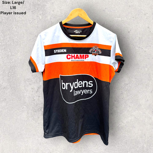 WESTS TIGERS SOPHIE CURTAIN PLAYER ISSUED TRAINING SHIRT