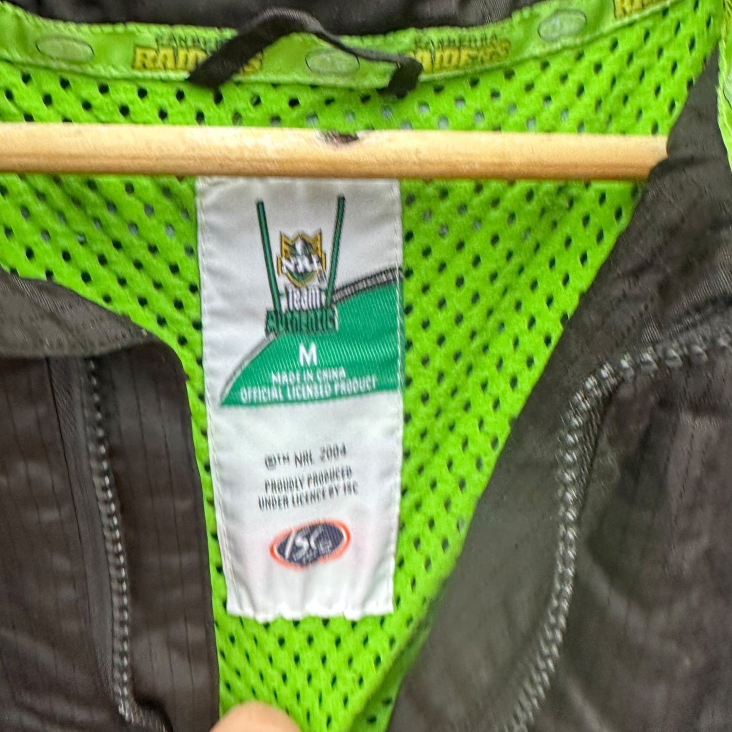 Canberra Raiders ISC Black Full Zip 2010 Hooded Jacket