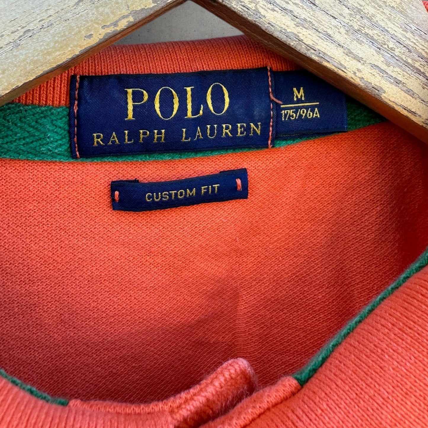 RALPH LAUREN POLO ORANGE SHORT SLEEVE POLO SHIRT
