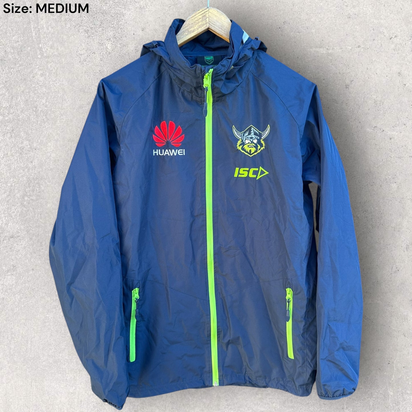 Canberra Raiders ISC Blue Windbreaker Hooded Jacket