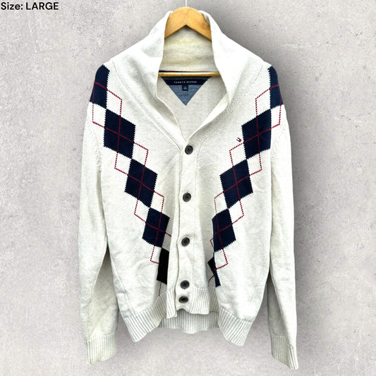 TOMMY HILFIGER BUTTON UP CARDIGAN