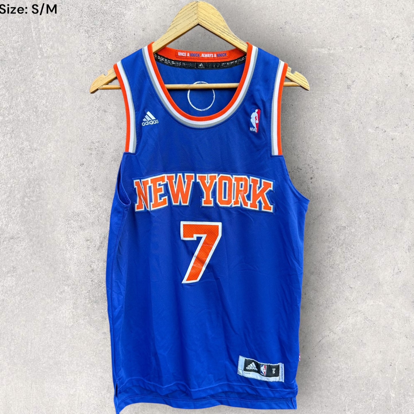 CARMELO ANTHONY NEW YORK KNICKS 2012 ADIDAS NBA JERSEY