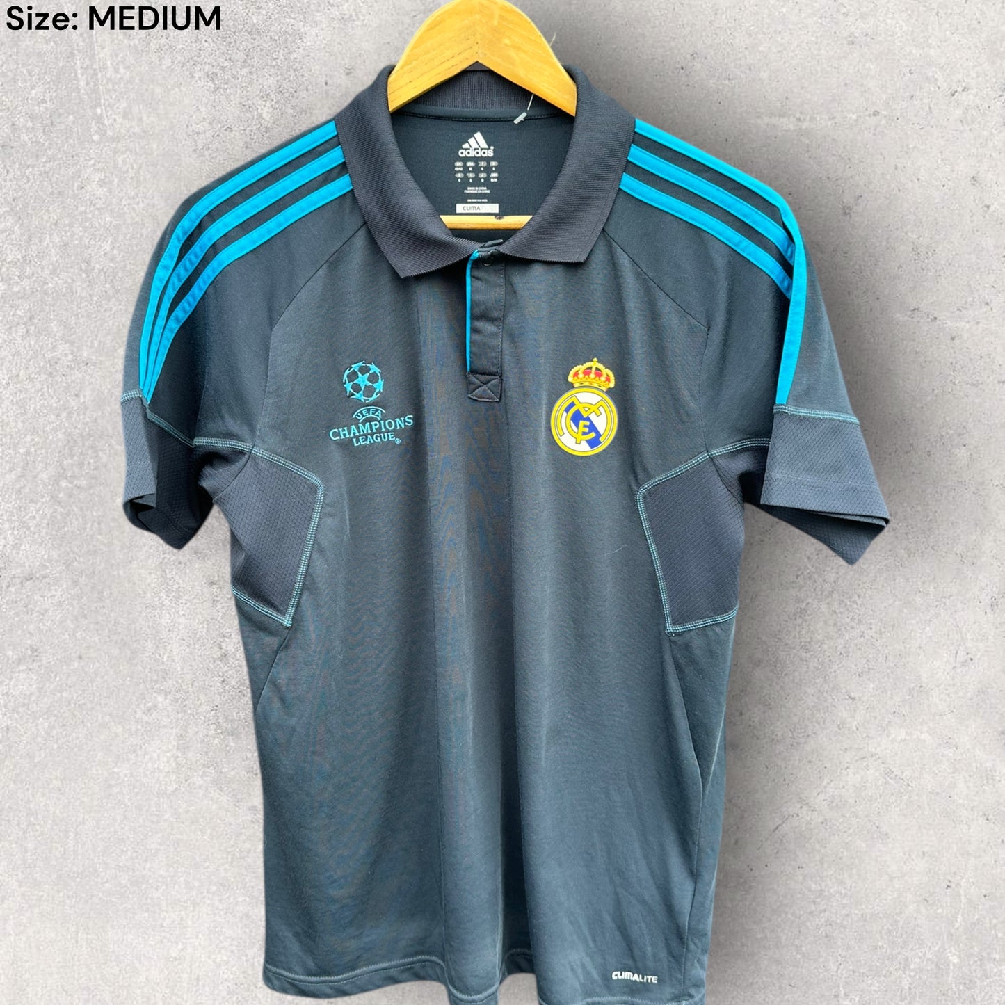 REAL MADRID CHAMPIONS LEAGUE 2011 ADIDAS POLO SHIRT