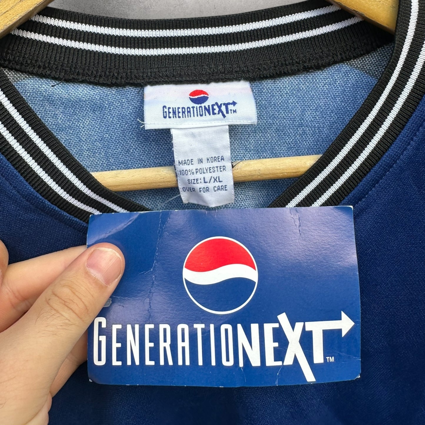 PEPSI GENERATION NEXT LONG SLEEVE VINTAGE JERSEY DEADSTOCK NEW WITH TAGS
