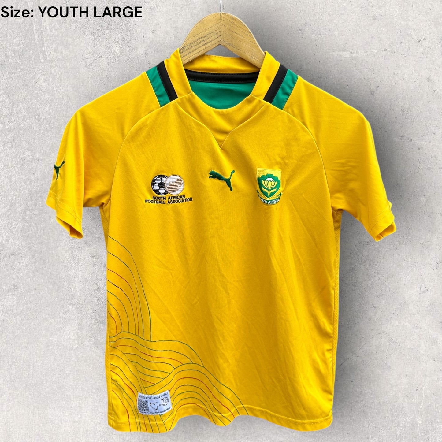 SOUTH AFRICA 2012 HOME PUMA FOOTBALL KIDS JERSEY