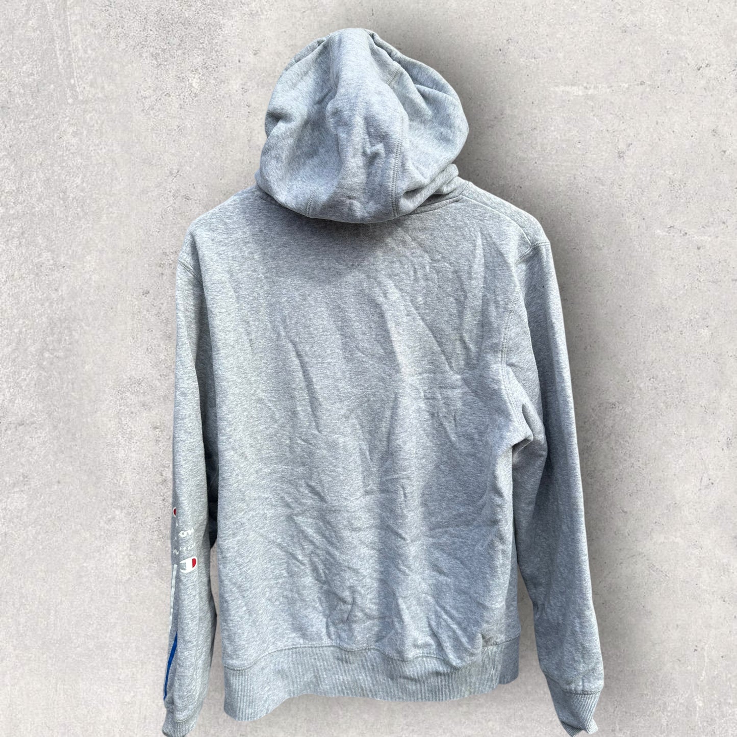 CHAMPION GREY HOODED JUMPER