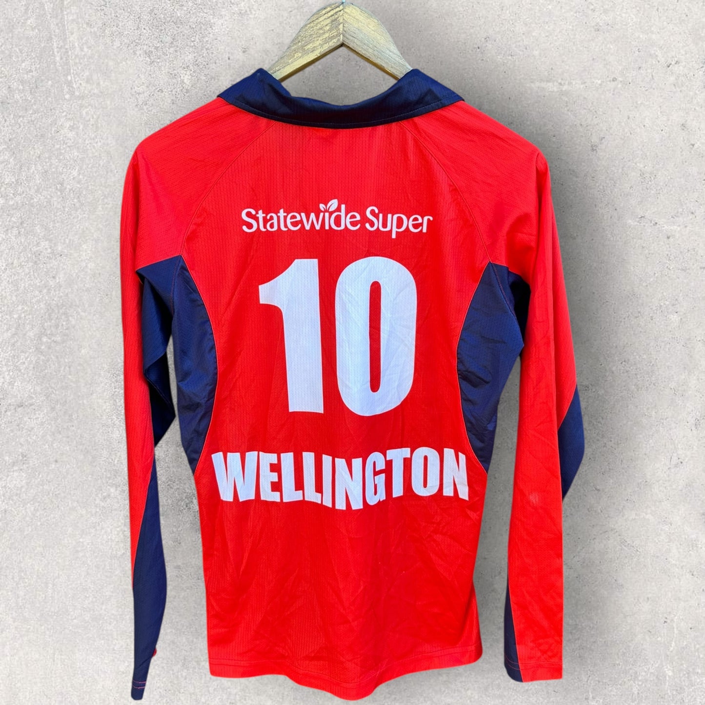 SOUTH AUSTRALIAN SCORPIONS MATCH WORN CRICKET JERSEY AJ WELLINGTON
