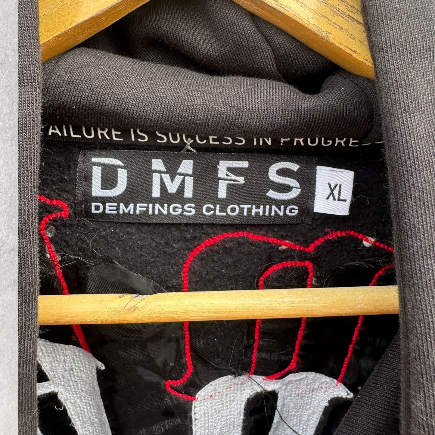 UNCOMMON BREED DEMFINGS FALLEN HOPE BUTTERFLY BLACK HOODED JUMPER