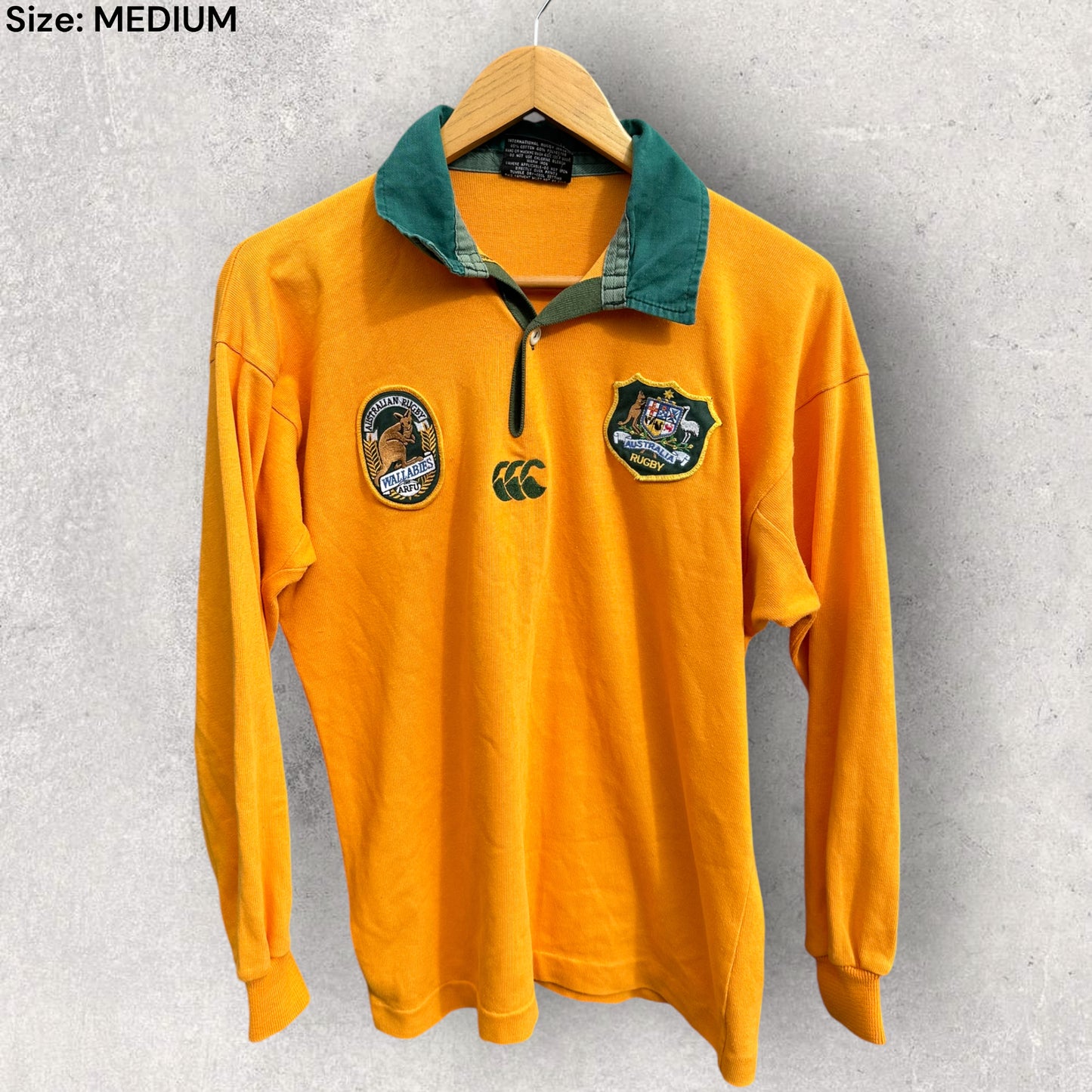 AUSTRALIAN WALLABIES VINTAGE LONG SLEEVE CANTERBURY JERSEY