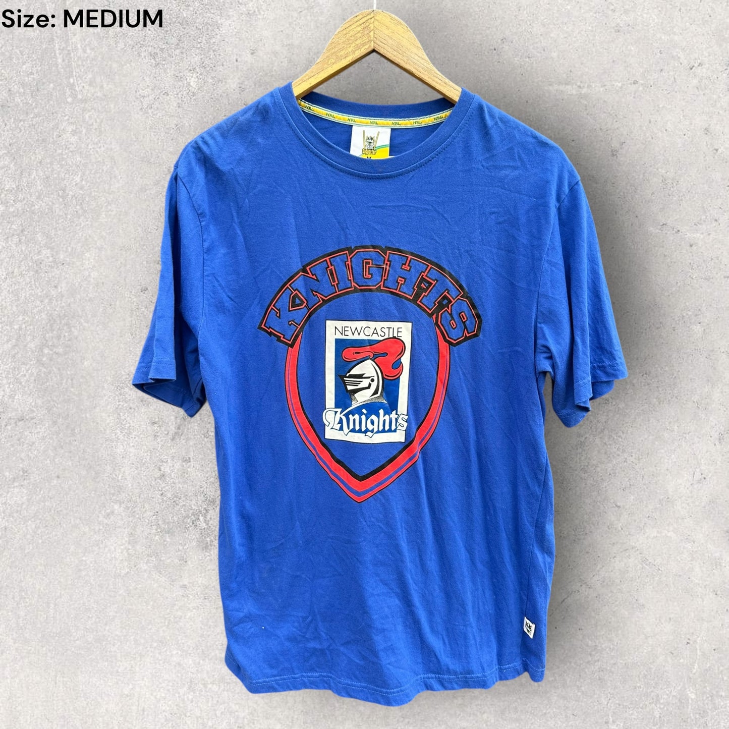 Newcastle Knights Rugby league NRL Blue Supporters Shirt