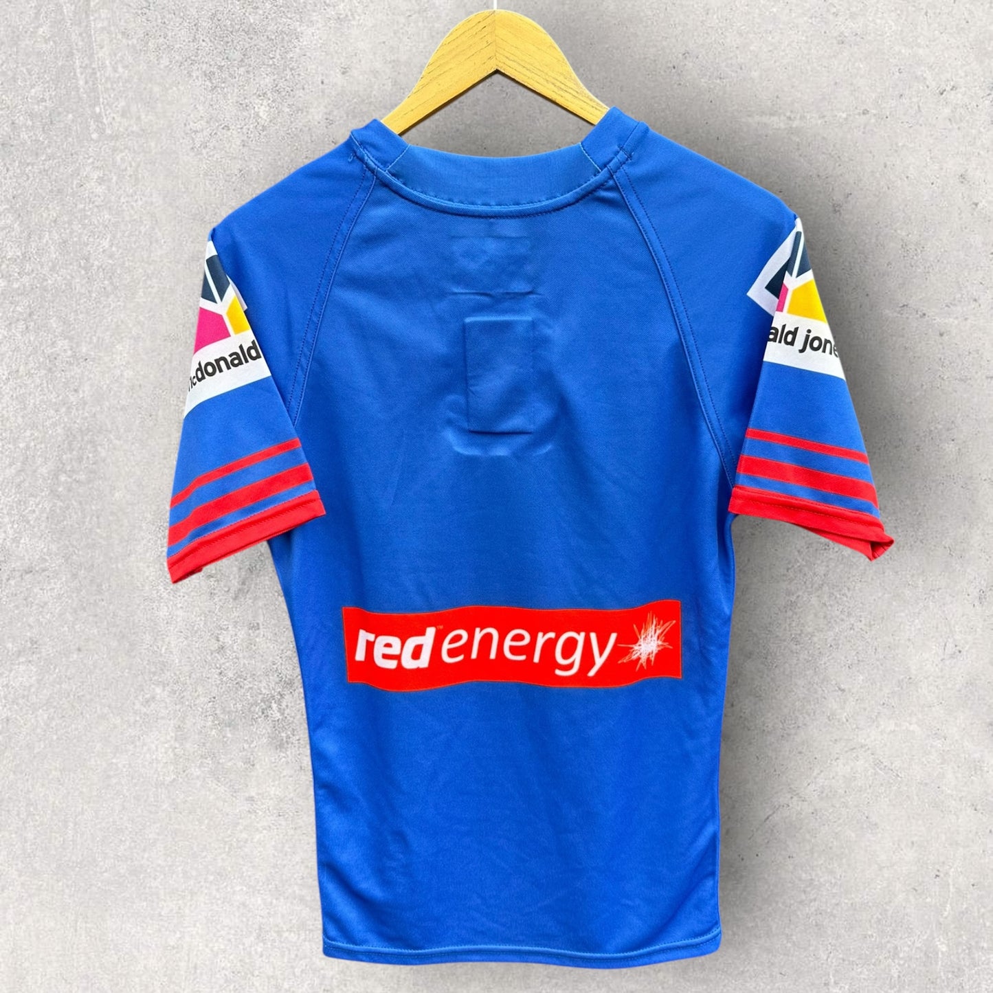 NEWCASTLE KNIGHTS PLAYER ISSUED TRAINING DRILL WORN JERSEY