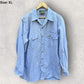 LAND ROVER VINTAGE BLUE LONG SLEEVE BUTTON UP SHIRT
