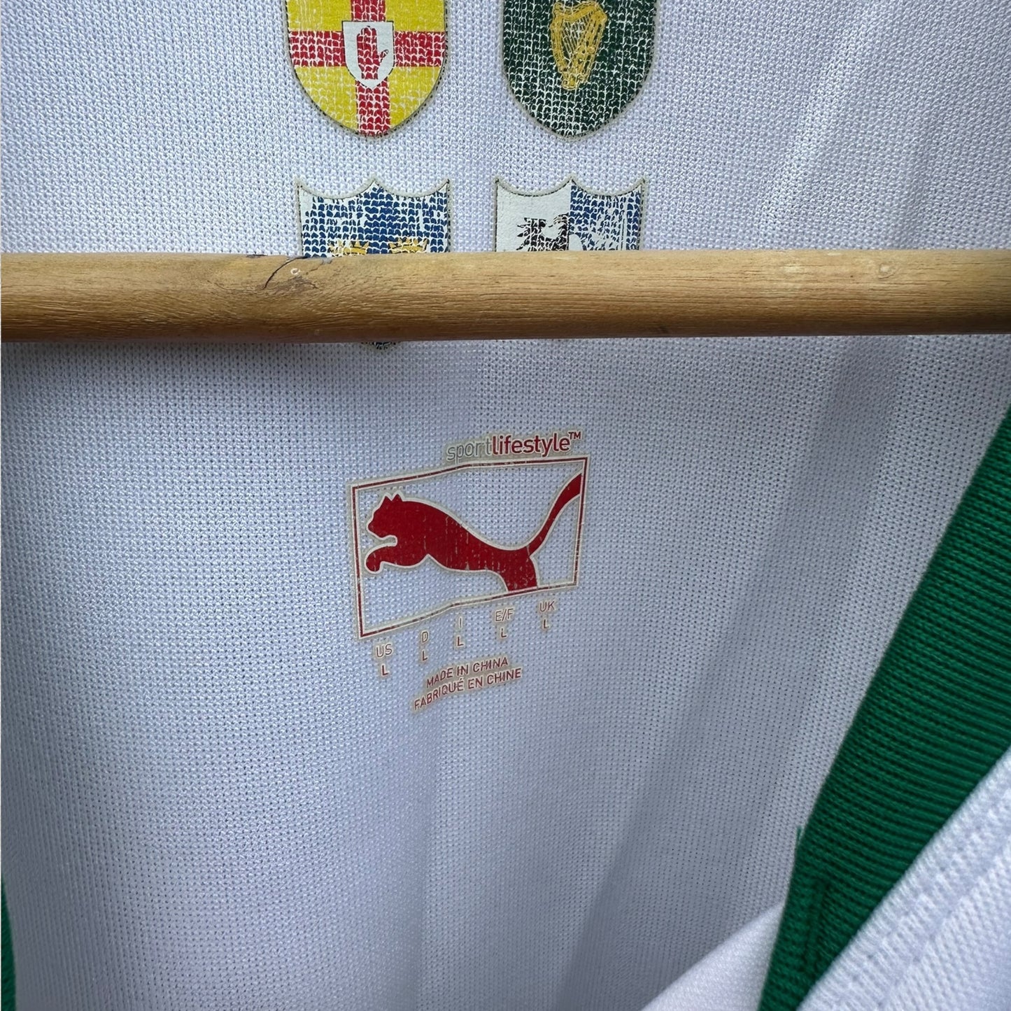 IRELAND RUGBY UNION PUMA WHITE JERSEY
