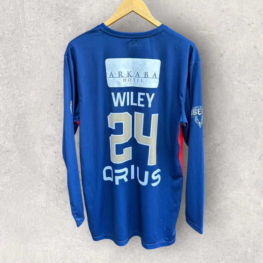 JACOB WILEY ADELAIDE 36ERS NBL PLAYER WORN LONG SLEEVE TRAINING SHIRT