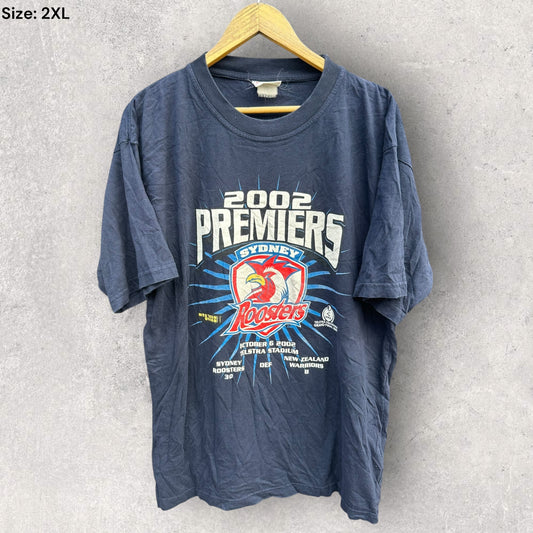 SYDNEY ROOSTERS 2002 VINTAGE PREMIERS SHIRT
