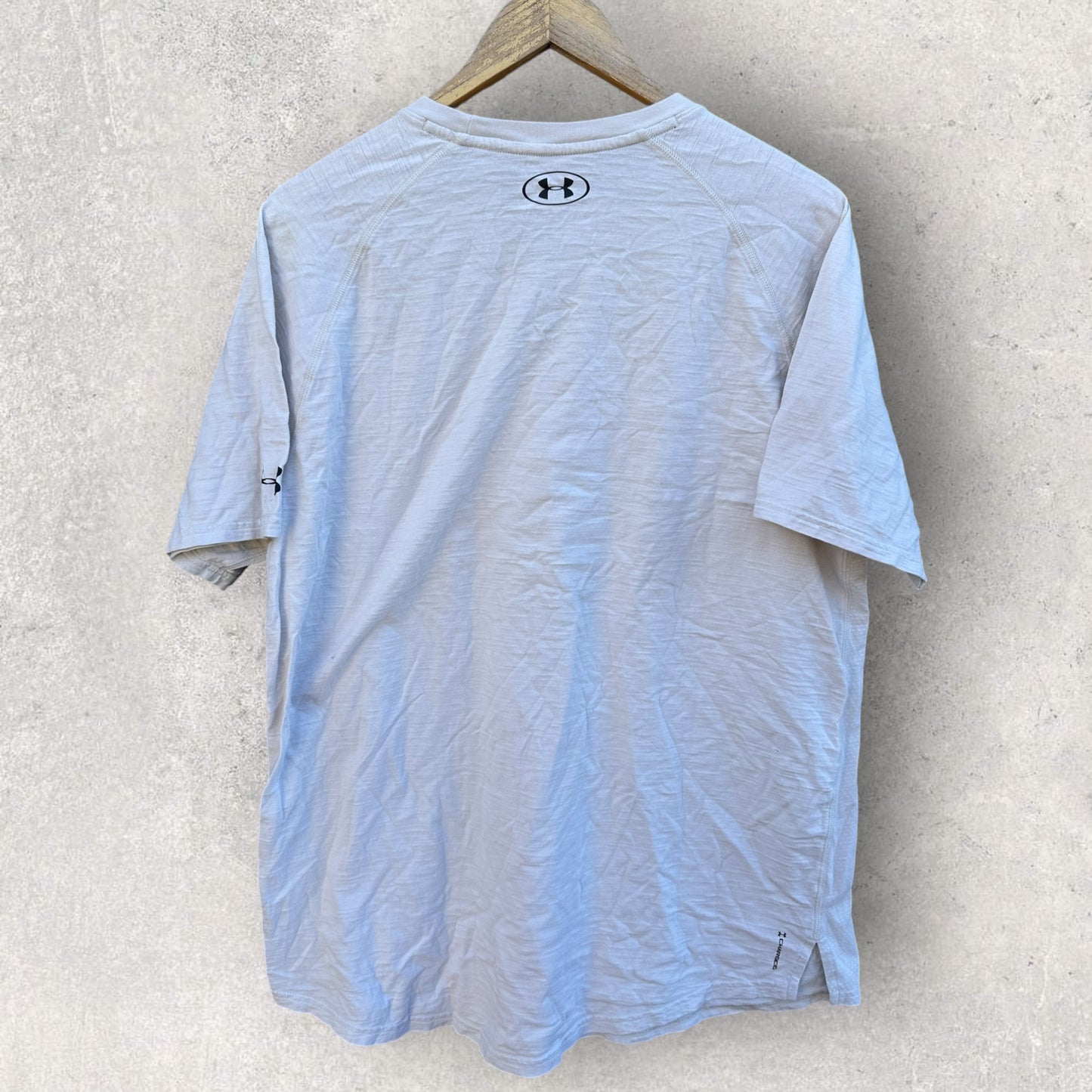 UNDER ARMOUR X PROJECT ROCK GREY COTTON SHIRT