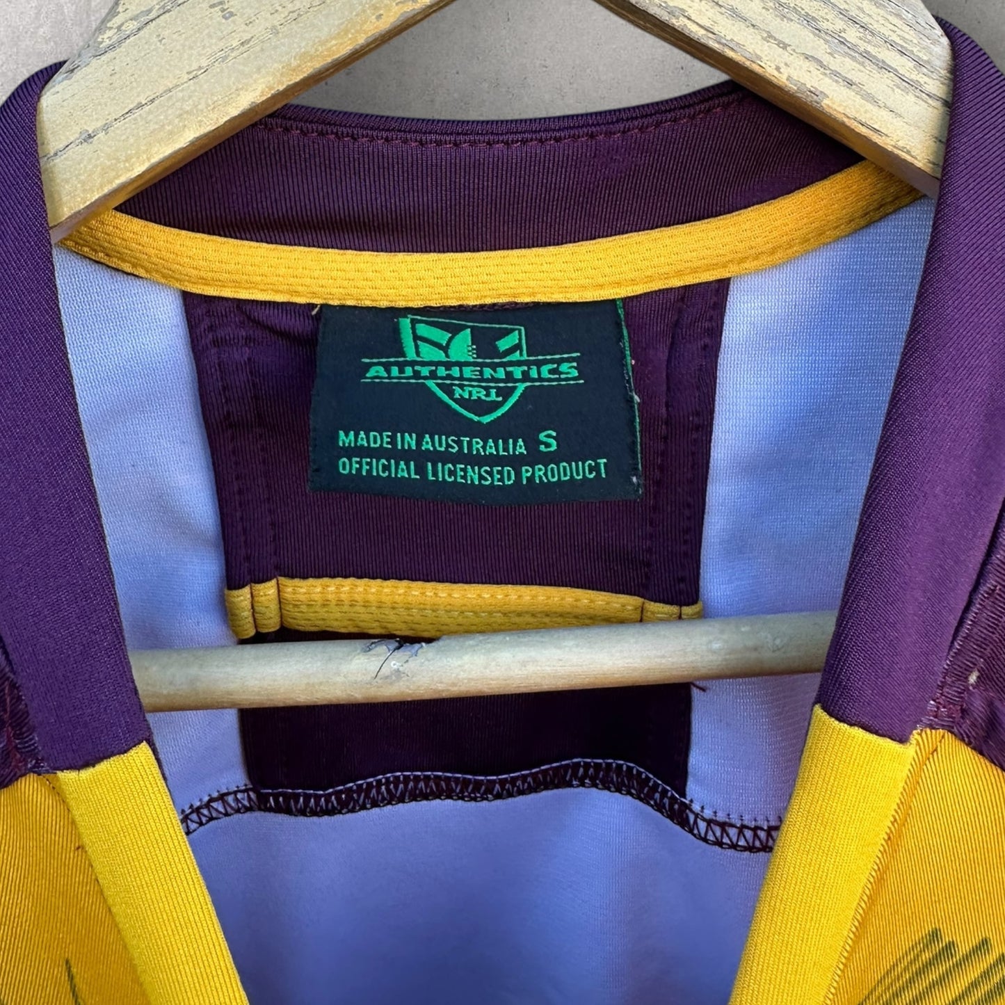 BRISBANE BRONCOS 2011 NIKE HOME PLAYER WORN JERSEY SIGNED