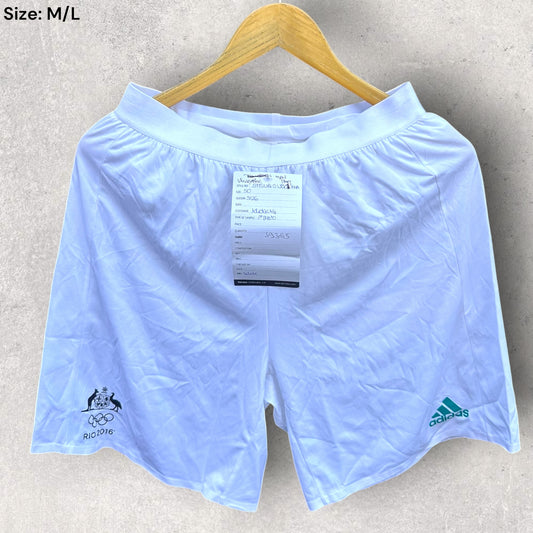 RIO 2016 AUSTRALIAN OLYMPIC GAMES VOLLEYBALL WHITE SHORTS
