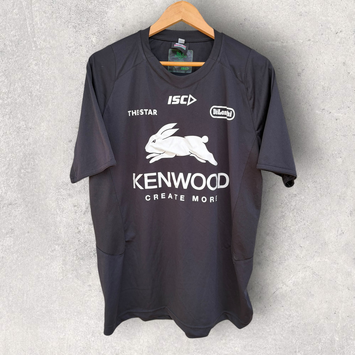 South Sydney Rabbitohs ISC Black NRL Training Shirt