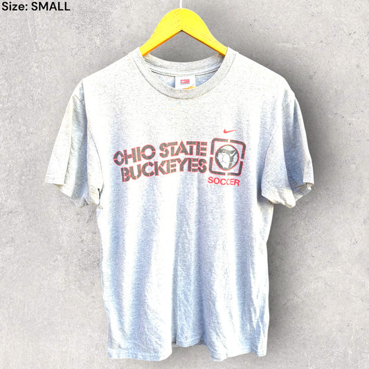 OHIO STATE BUCKEYES NIKE SOCCER VINTAGE GREY SHIRT