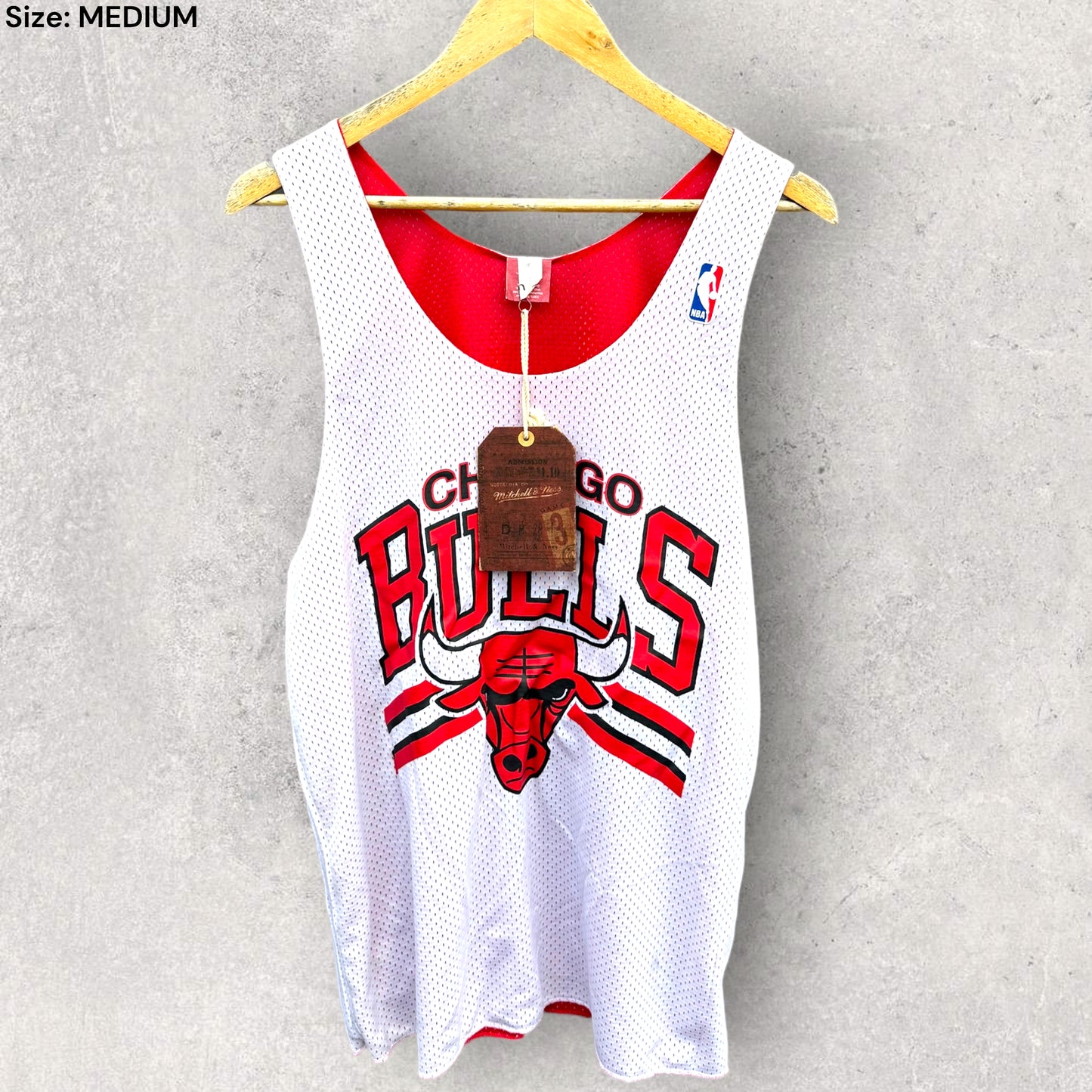 CHICAGO BULLS HARDWOOD CLASSIC REVERSE SINGLET BRAND NEW WITH TAGS