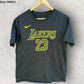 LEBRON JAMES LA LAKERS NIKE BLACK GREY SHIRT