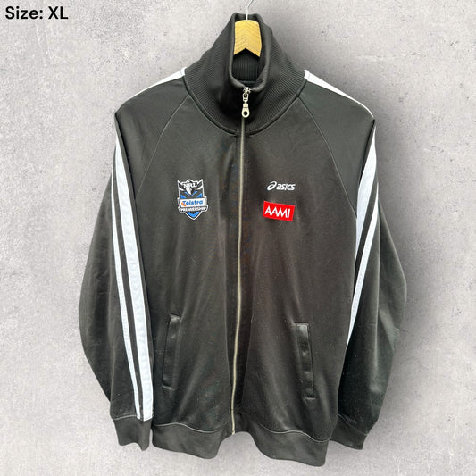 Nrl Telstra Premiership ASICS Referees Full Zip Black Rugby League Jacket