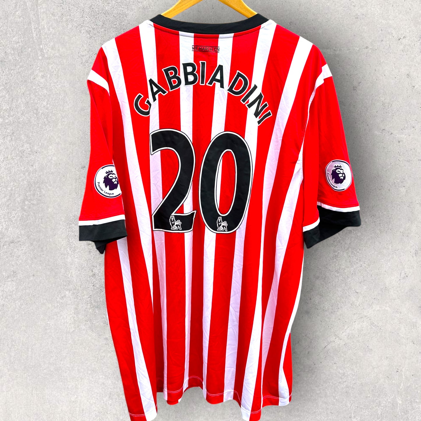 MANOLO GABBIADINI SOUTHAMPTON 2016-2017 HOME JERSEY