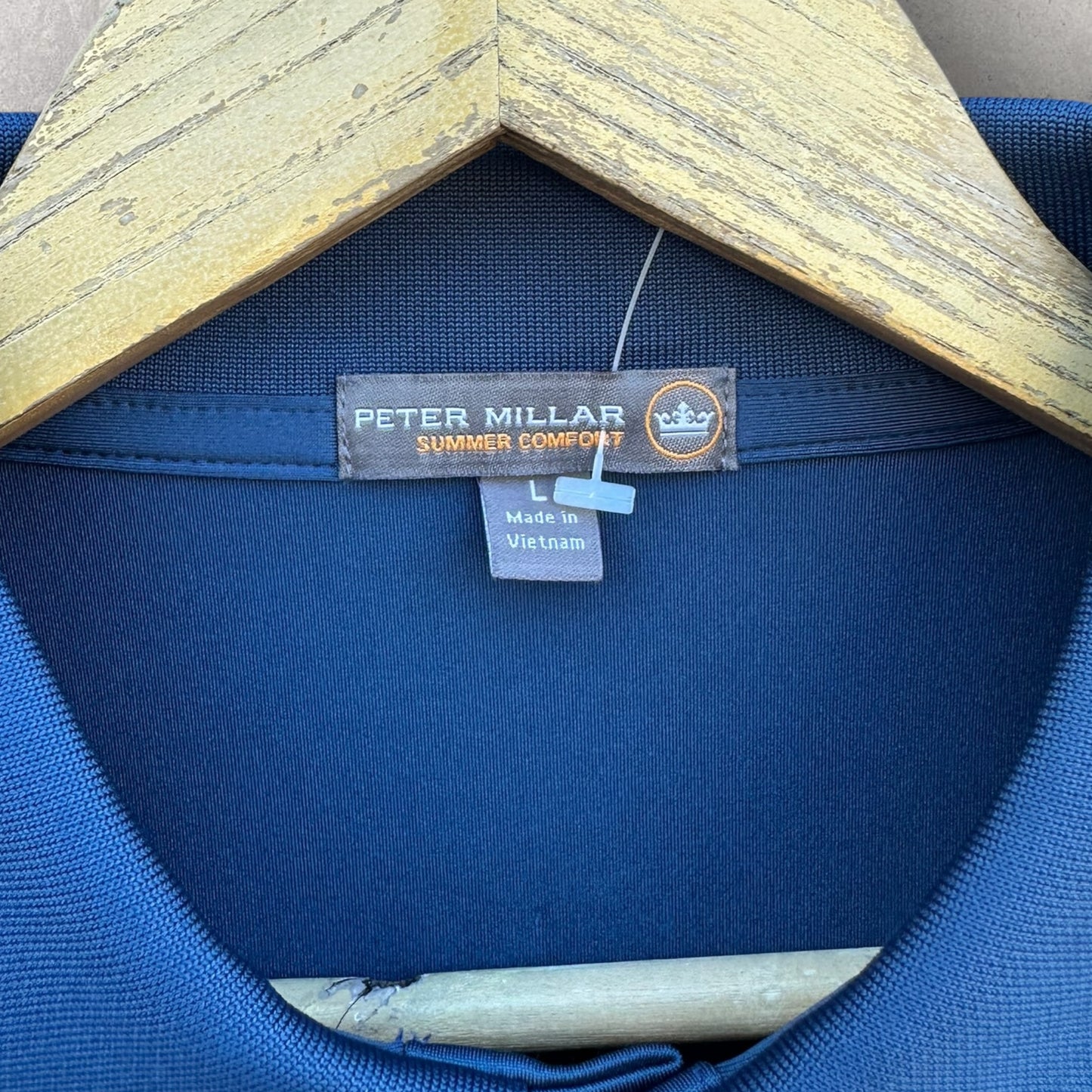 PETER MILLAR SUMMER COMFORT BLUE GOLF POLO SHIRT