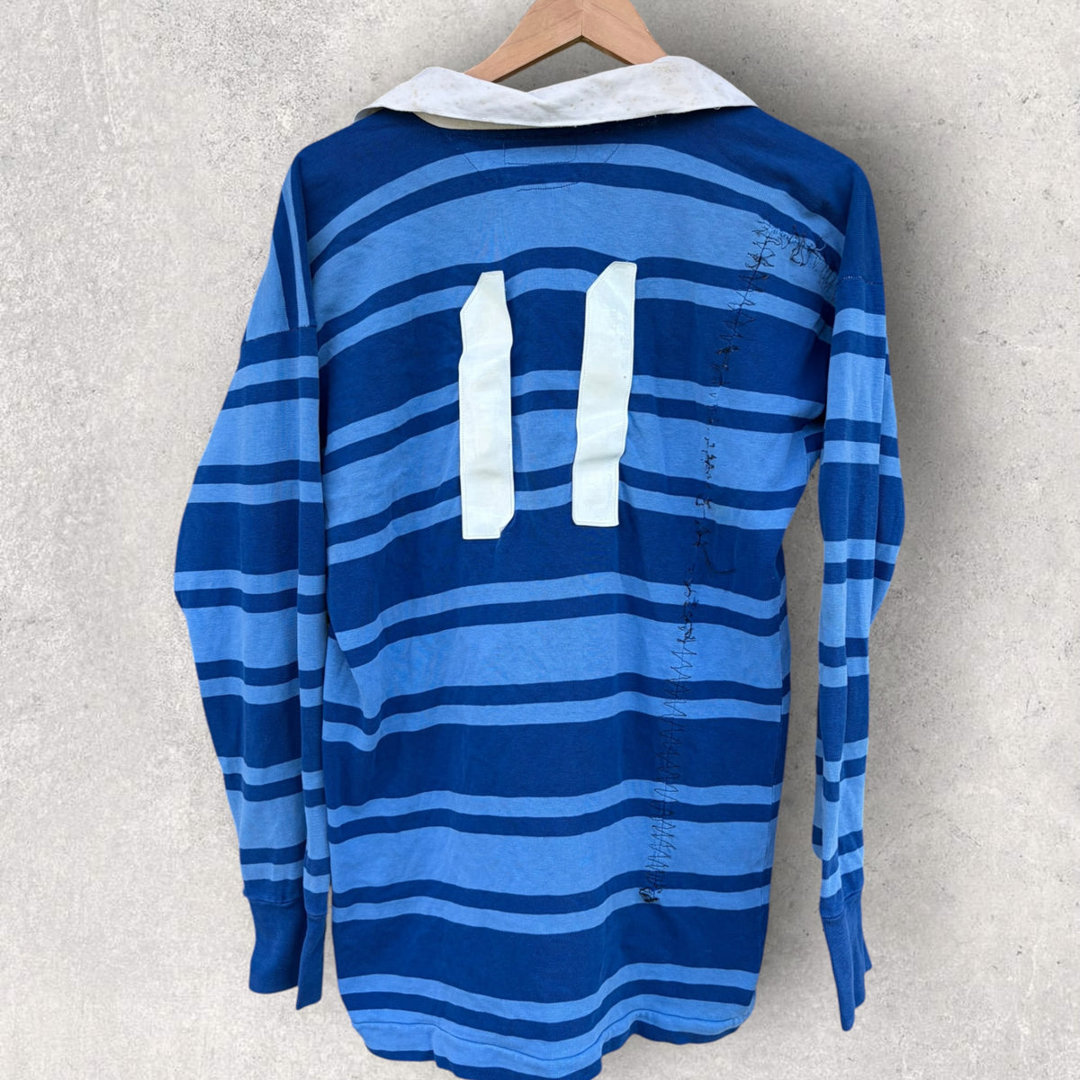 Rugby Union Two Blues Vintage #11 Match Jersey