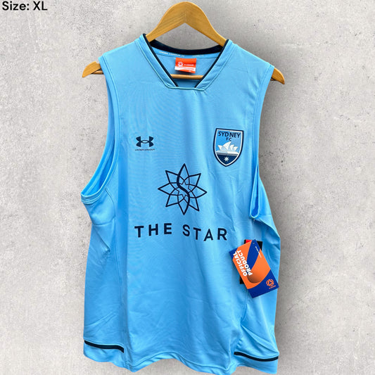 SYDNEY FC UNDER ARMOUR SINGLET BRAND NEW WITH TAGS