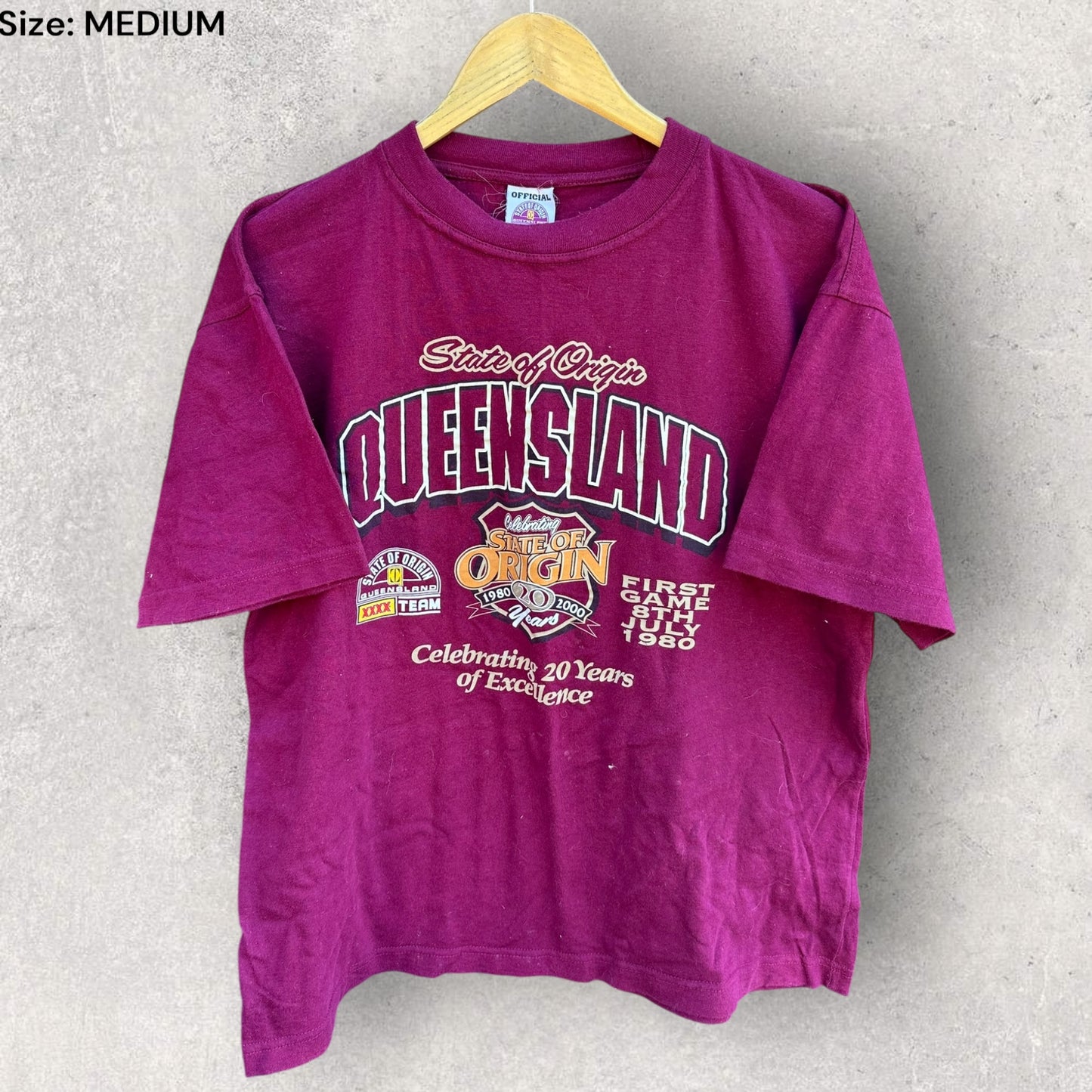 QLD MAROONS 2000 VINTAGE FULL BOAR SHIRT